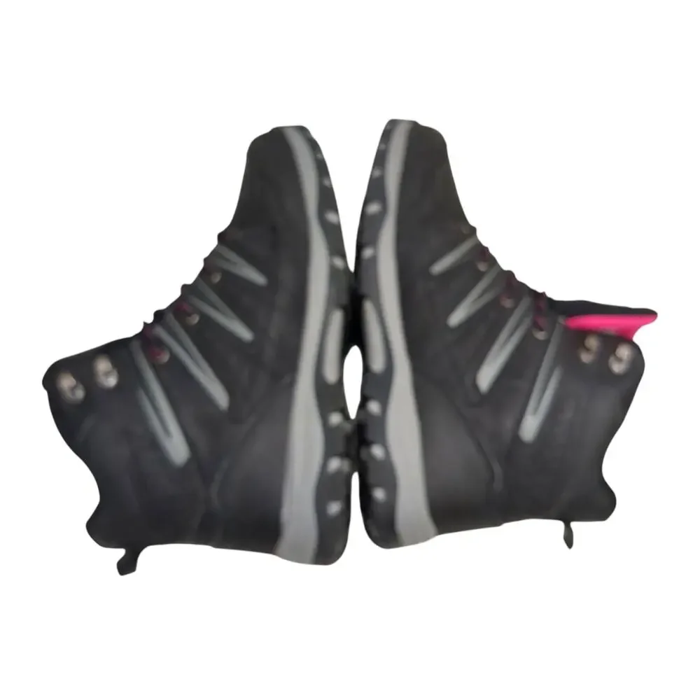 High Sierra Waterproof Hiking Boots Womens Size 11 Black Gray Pink Mid
